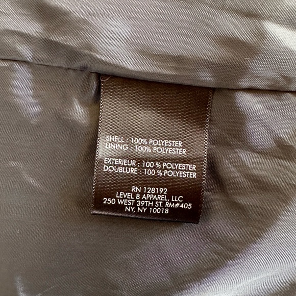 TUMI Tech JACKET Mens NAVY STOW Hood/Jacket Zip-up Windbreaker Water Resistant M - Picture 8 of 16